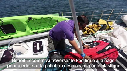 Pacifique à la nage, pari fou d'un Français amoureux des océans