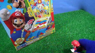 Super Mario Brothers Toy Arcade Coin Pusher - Candy & Toy Surprises Vending Machine