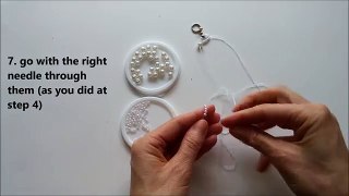 Pearl beading tutorial for beginners. Homemade beading jewelry