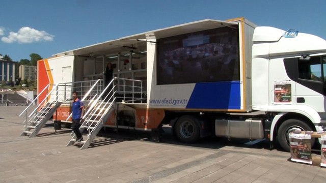 Deprem simülasyon TIR’ı Karabük’te