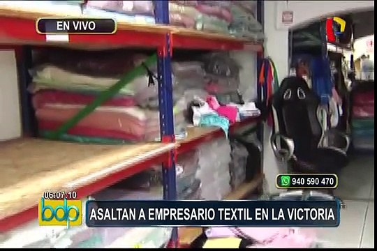 La Victoria: roban más de 25 mil soles en telas de taller textil