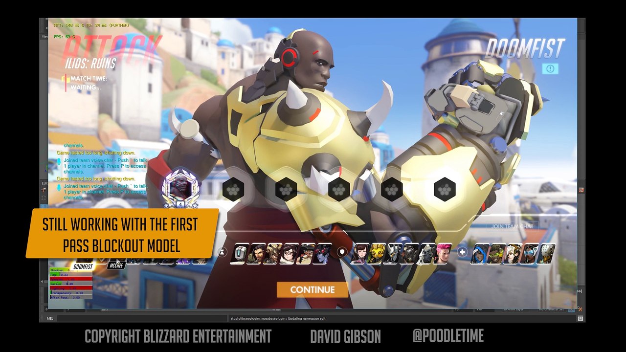Creación de la animación de Doomfist en Overwatch