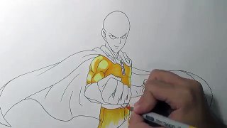 Drawing Saitama from OnePunch-Man