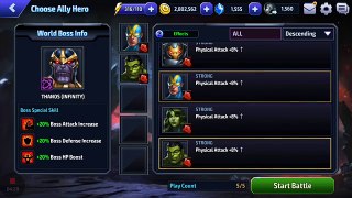 [Marvel Future Fight] World Boss Striker Guide