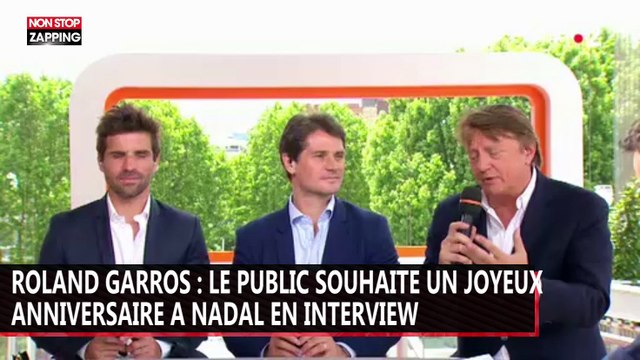 Rafael Nadal : le public de Roland Garros lui souhaite son anniversaire... en pleine interview (vidéo)