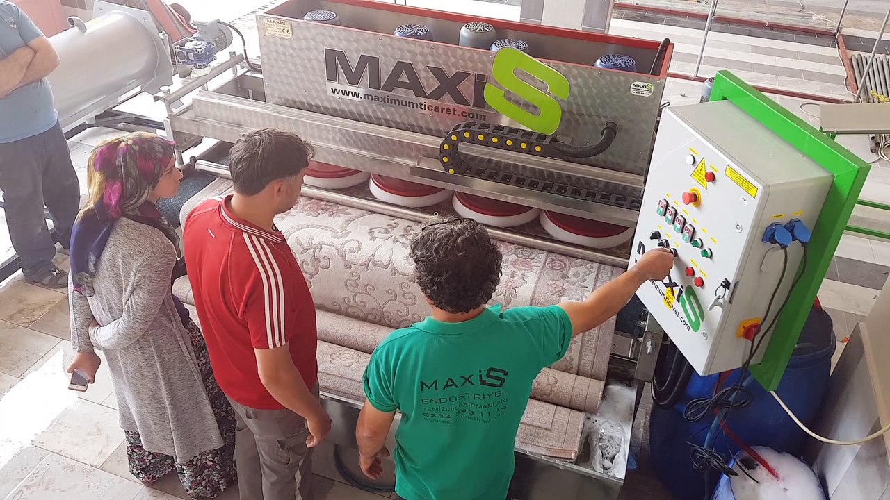 otomatik halı yıkama makinası,halı sıkma makinası maxis