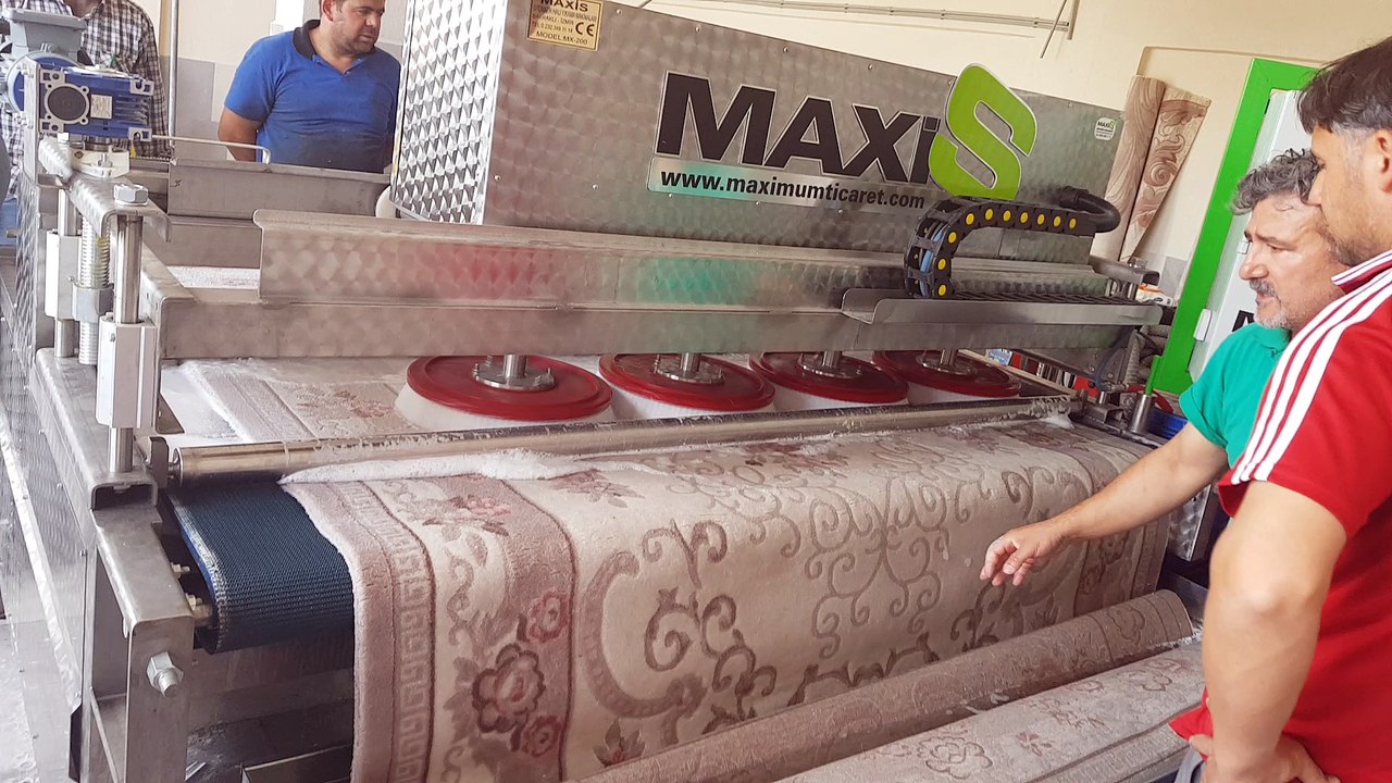 otomatik halı yıkama makinası,halı sıkma makinası maxis