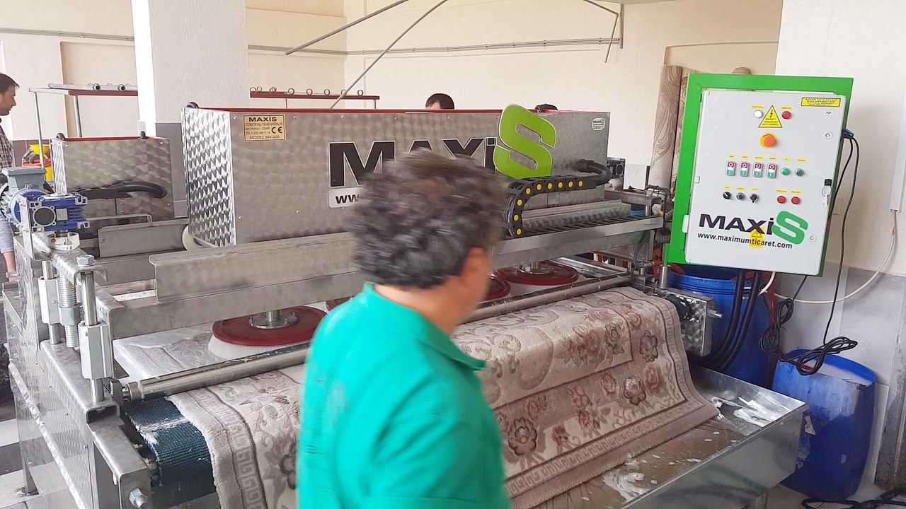 otomatik halı yıkama makinası,halı sıkma makinası maxis