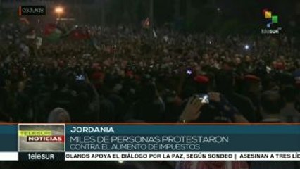 Marchan jordanos contra el incremento de impuestos