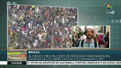 Piden millones de brasileños de la comunidad LGBTI respeto a sus DDHH