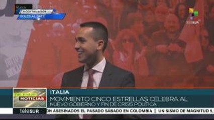 Cinco Estrellas festeja su inclusión en nuevo gobierno italiano