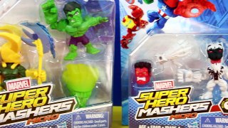 Marvel Super Hero Mashers Micro Hulk Thor Spiderman Anti Venom And Marvels Rhino