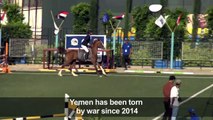 Yemeni riders compete in rare equestrian competition in Sanaa