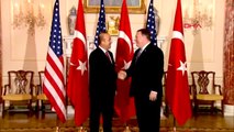 Çavuşoğlu ABD Dışişleri Bakanı Pompeo ile Washington'da Görüştü