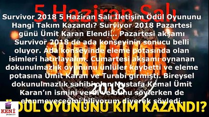 Survivor 2018 5 Haziran Salı Ödül Oyununu Hangi Takım Kazandı?