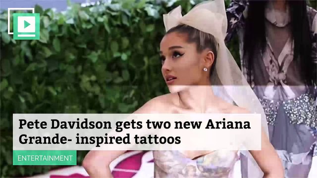 Pete Davidson Gets Two New Ariana Grande-Inspired Tattoos