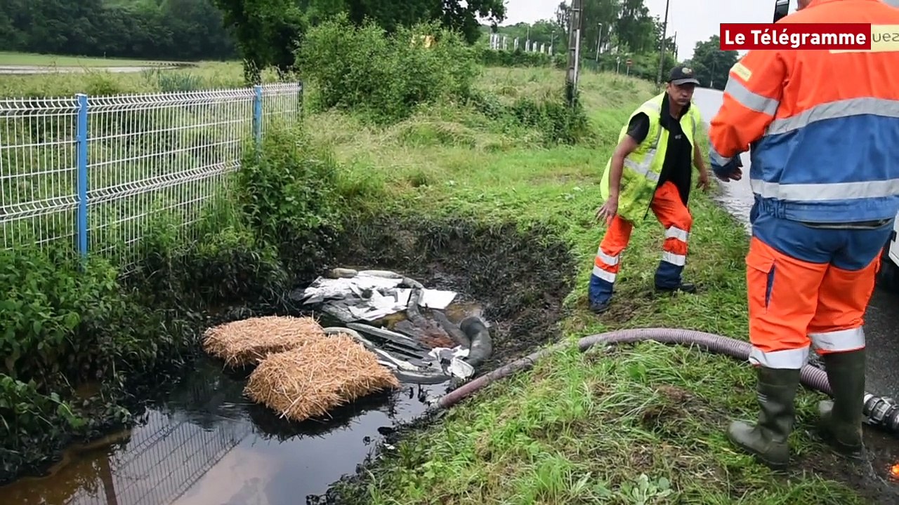 Pontivy. Une fuite d'hydrocarbure après des coulées de boue