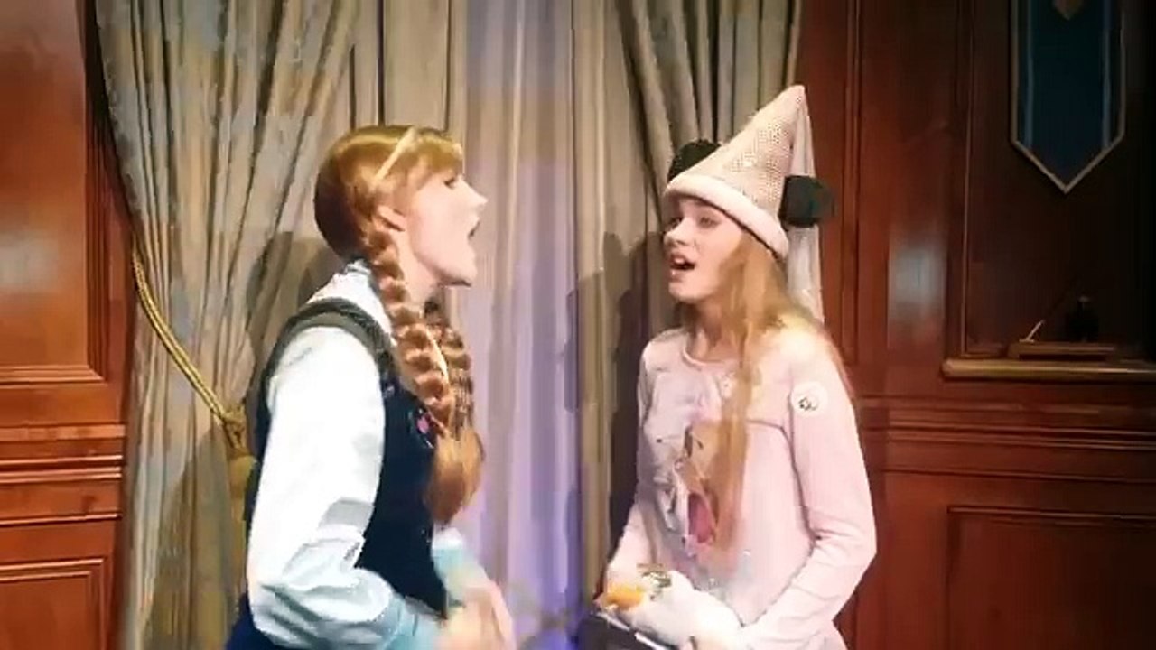 Disney Blondie Meeting Anna and Elsa on Her Birthday Weekend new
