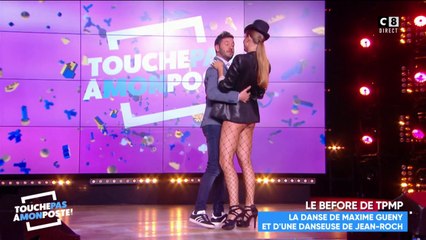 Maxime Guény très complice avec une danseuse de Jean-Roch