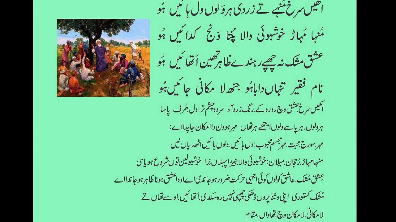 new punjabi sufiana kalam sultan bahoo heart touching shayari vioce waqas pannu