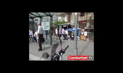 Silah gösterdiği kişi emniyet amiri çıktı