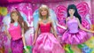 Disney Frozen Queen Elsa + Princess Anna Mermaid Fairy Princess Dress UP with Barbie Doll