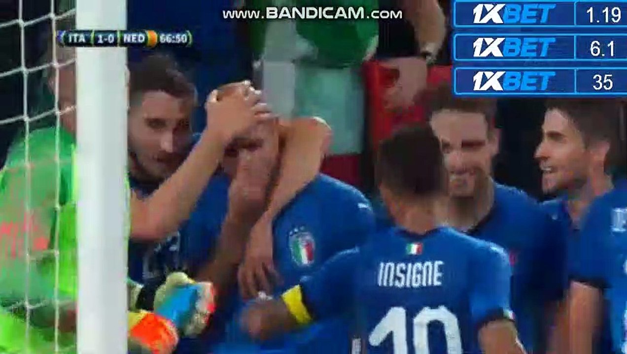 All goals Italy 1-0 Holland Simone Zaza Goal