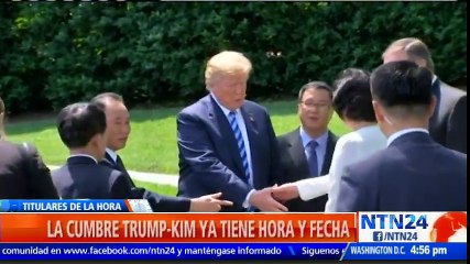 Donald Trump y Kim Jong Un se reunirán el 12 de junio a las 9:00 de la mañana en Singapur