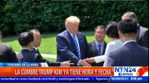 Donald Trump y Kim Jong Un se reunirán el 12 de junio a las 9:00 de la mañana en Singapur