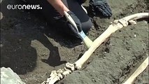 Ruines de Pompéi: le squelette de l'horreur
