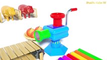 Learn_Colors_with_Animals_and_Play_Doh_for_Kids_#h_-_Colours_with_Animals_Eat_Fr