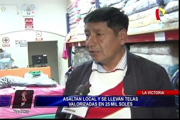 Delincuencia hace temblar a negocios de Gamarra