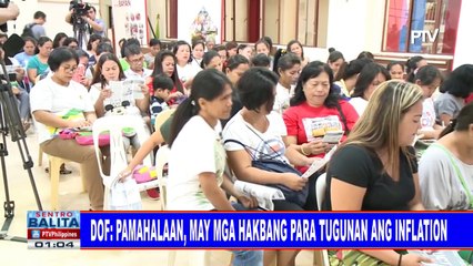 DOF: Pamahalaan, may mga hakbang para tugunan ang inflation