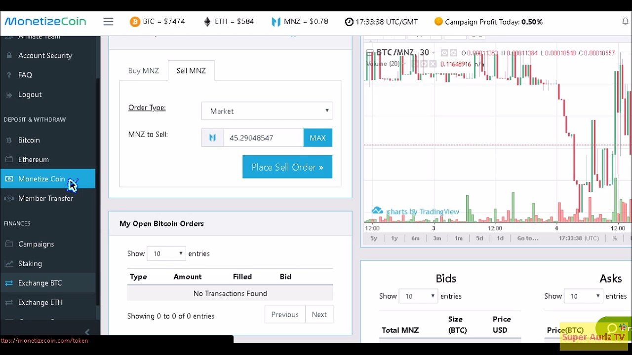 New Crypto Currency Monetize Coin Invest Campaign Profit & Staking