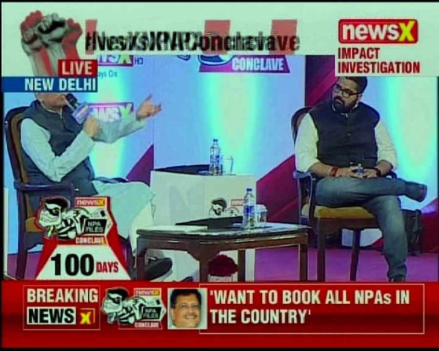 NewsX NPA Conclave Piyush Goyal, Union Railway Minister lauds NewsX NPA