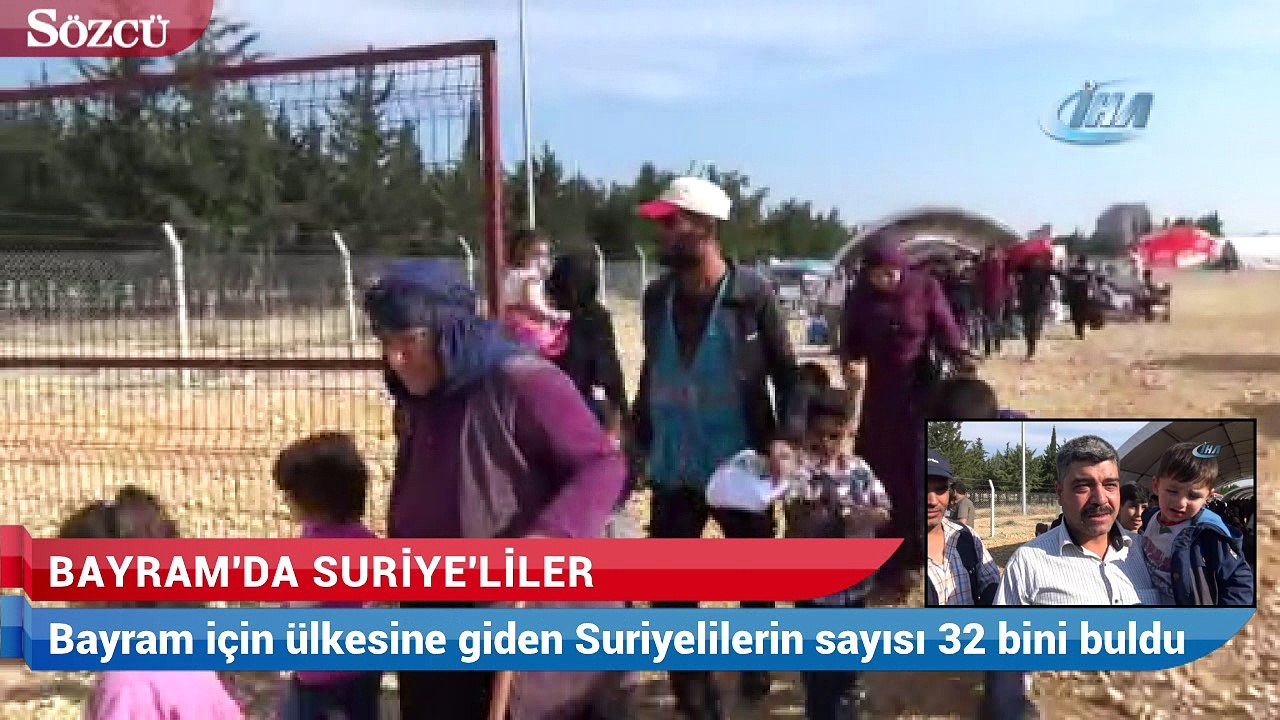 Kilis’in Öncüpınar Sınır Kapısı üzerinden, bayram için ülkelerine giden suriyeli sayısı 32 bini buldu