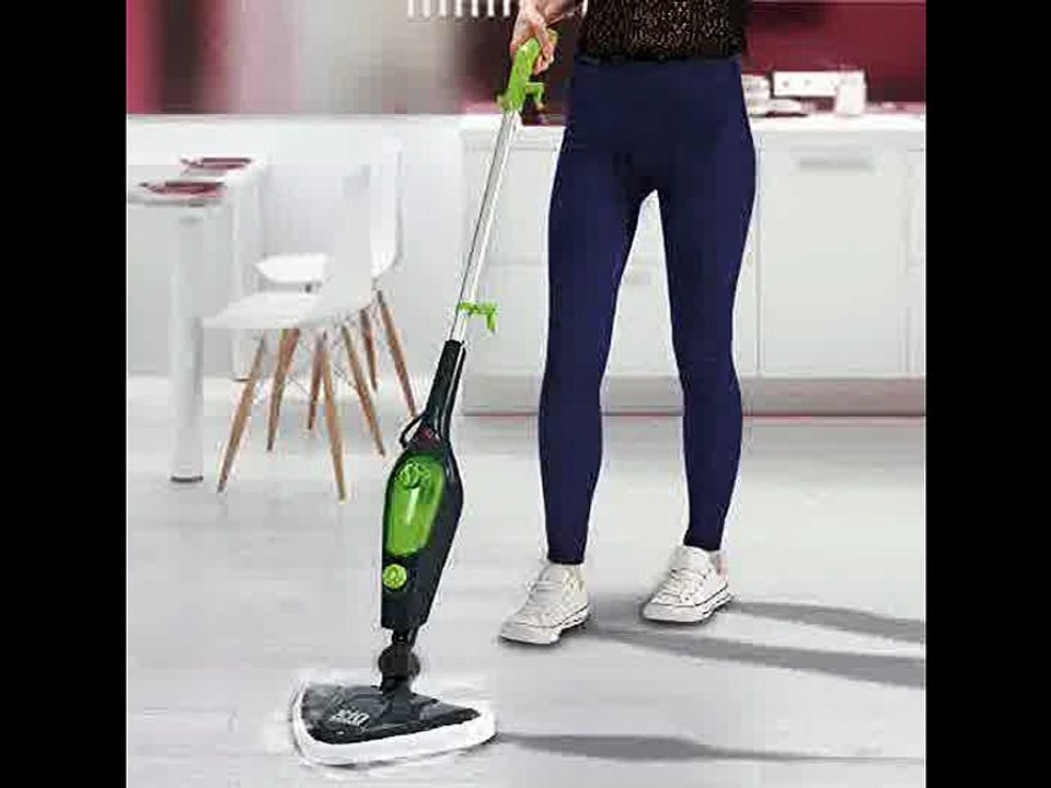 [- Multi Steam Mop, Power Hand Held 10 in 1 Cleaner for Hardwood Floors, Laminate, & Carpets wi