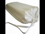 [- Mother Nurture Tencel Quad-Fold Travel Cot Mattress with Carry Bag (119x59cm)  -]