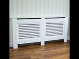 [- Home Discount Milton Radiator Cover White Modern Painted MDF Cabinet, Medium  -]