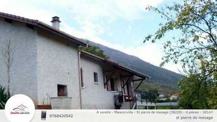 A vendre - Maison/villa - St pierre de mesage (38220) - 4 pièces - 101m²