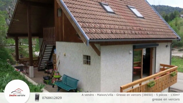 A vendre - Maison/villa - Gresse en vercors (38650) - 5 pièces - 130m²
