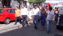 Pedro Sánchez recorre las calles de Mojácar en 2014