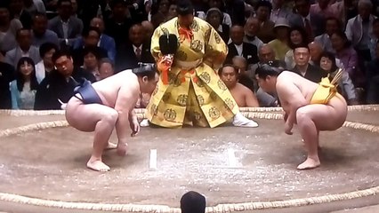 鶴竜 vs 遠藤 2018年大相撲夏場所初日 20180513