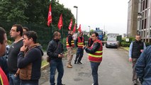 Le site pontivyen d’Enedis bloqué par une quarantaine de grévistes