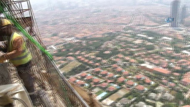 Çamlıca Radyo-TV kulesinden İstanbul manzarası hayran bıraktı