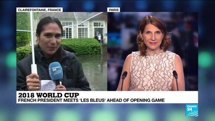 French President meets ''Les Bleus" ahead of 2018 World Cup