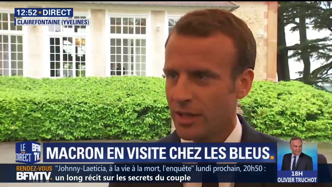 Macron aux Bleus: "une compétition réussie est une compétition gagnée"