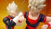 Las figuras de Goku y Vegeta clon en Dragon Ball FighterZ