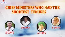 The Shortest Tenures Chief Ministers of Indian States  || List of Chief Ministers Who had the Shortest Tenures of Indian States || Viral Rocket