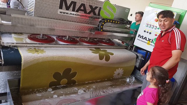 tam otomatik halı yıkama makinası,halı sıkma makinası maxis